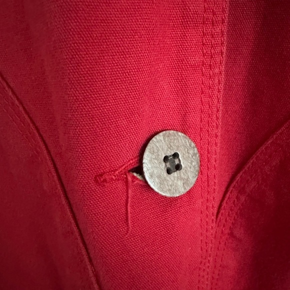 Woolrich Women’s Vintage Red Chore Coat Barn Jacket Size Medium - Picture 10 of 12